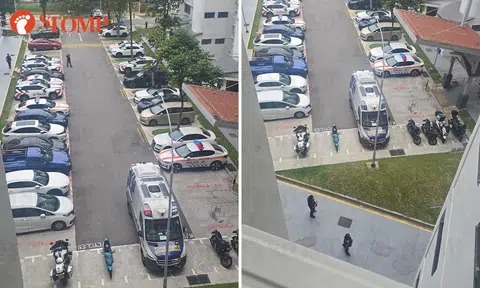 police searching for motorcyclist who fled TP check in Hougang