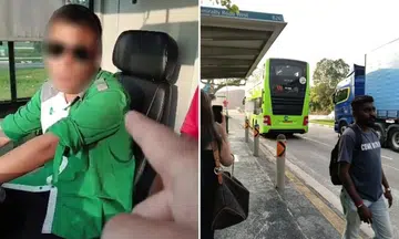 bus driver fails to stop at woodlands mrt station, argues with passenger