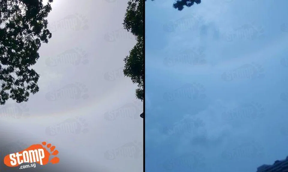 Gorgeous circular rainbow lights up the skies at Depot Rd