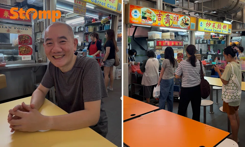 Hawker kindness: Vegetarian stall replaces customer’s dropped food