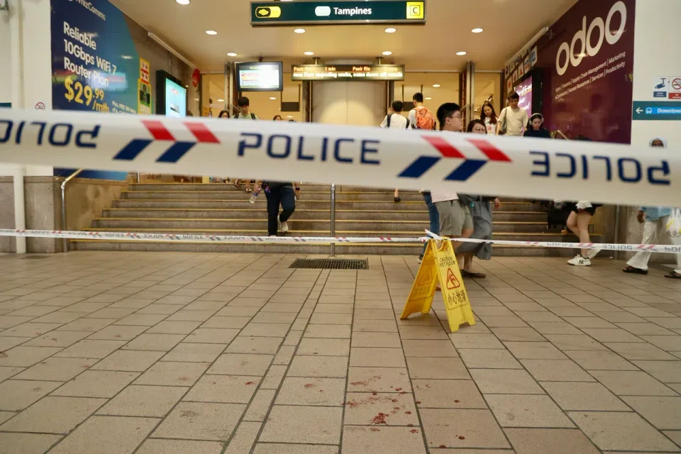 The incident happened on Dec 19 at about 5.55pm, near the U-Taste coffeeshop in Tampines Central 1.