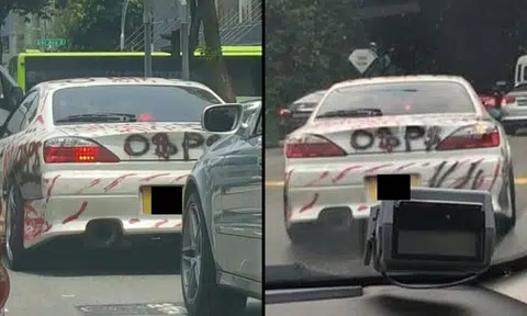 Not a good day for owner of this car spotted at Jurong and Ubi Ave
