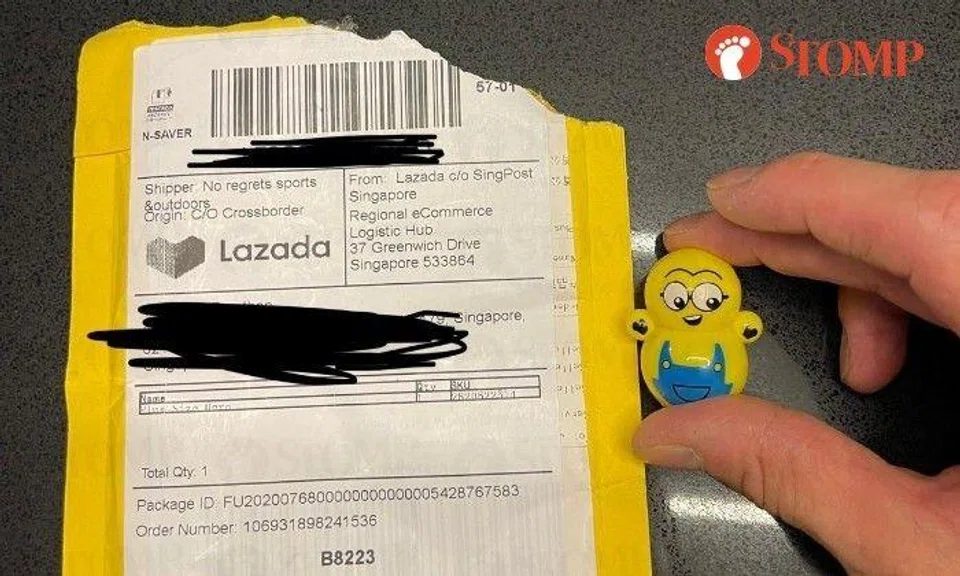 Stomper: "On Oct 16, the item was delivered to my letterbox. When I checked, I was shocked by what was delivered instead. It was a small and tiny Minion figurine."