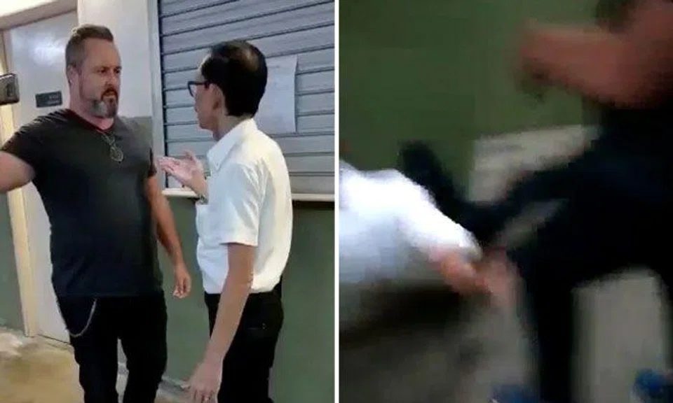 Man assisting police with investigations after mocking security guard and punching him to floor at Roxy Square