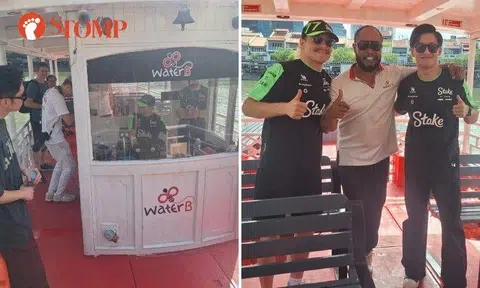 Stomper IZ shared photos of two very special passengers on his boat on Sept 18.