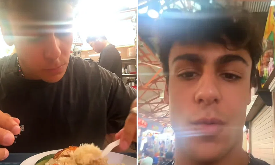 F1 driver chicken rice fork Maxwell