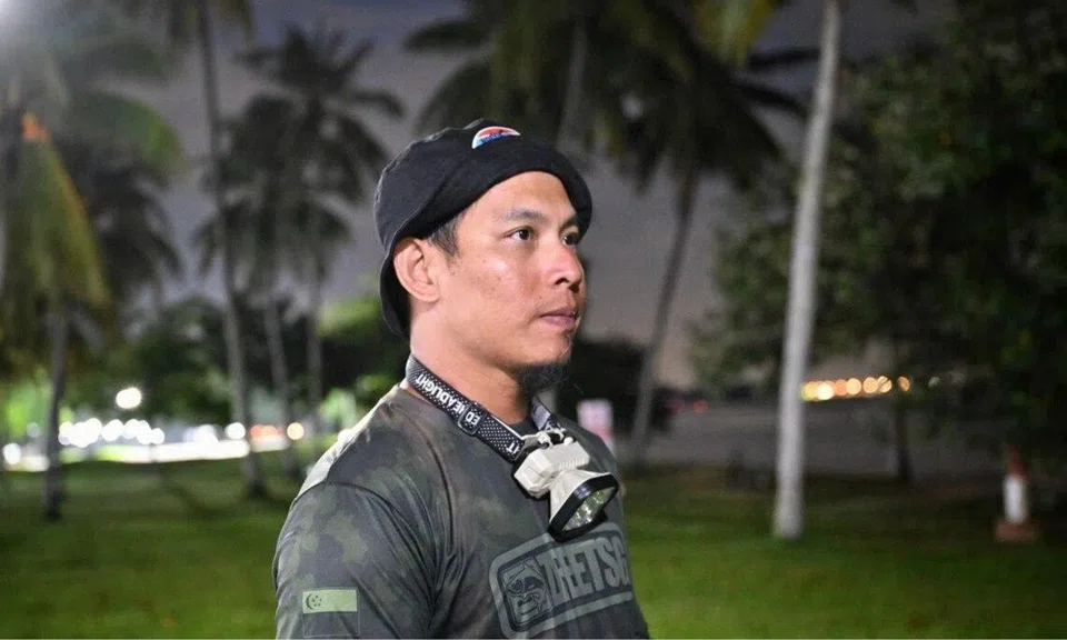 A man who was fishing at Pasir Ris Beach