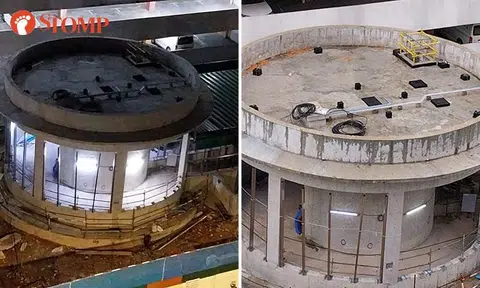 The constant usage of lights at an MRT construction site has sparked concern in one environmentally conscious man.