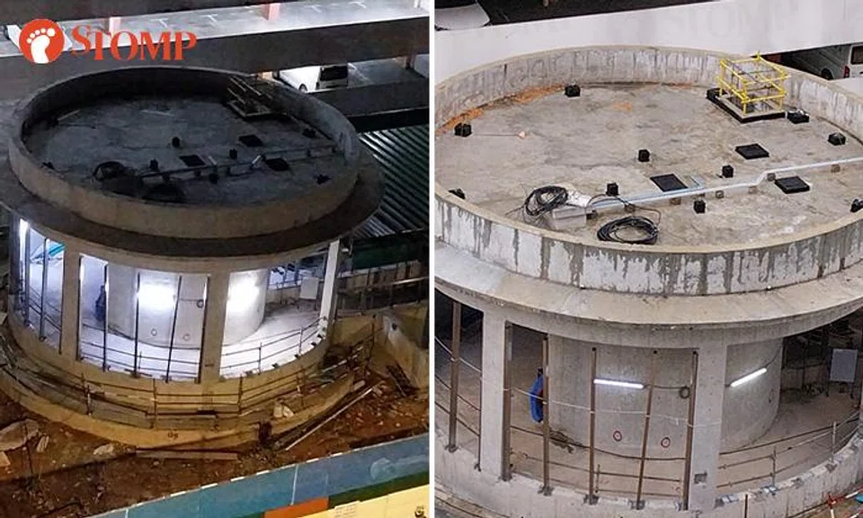 The constant usage of lights at an MRT construction site has sparked concern in one environmentally conscious man.