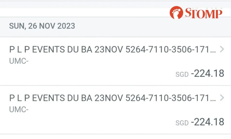She lost $2,298.62 in total from Nov 23 to 26.