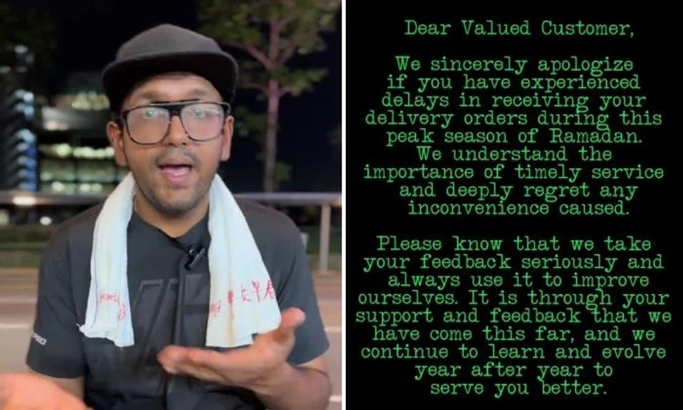 Original Vadai apologises for late delivery, manager's messages 'may not have been totally professional'