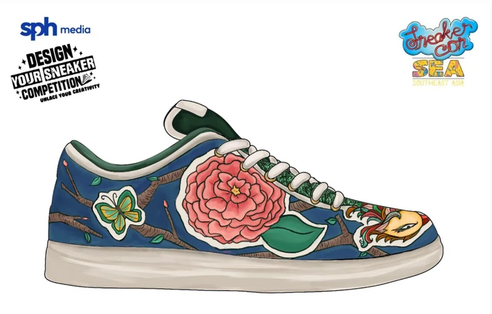 dlsneaker05 - Design 20 submitted by Genevie Sara Lim Siang Ern Credit: Design Your Sneaker Competition
