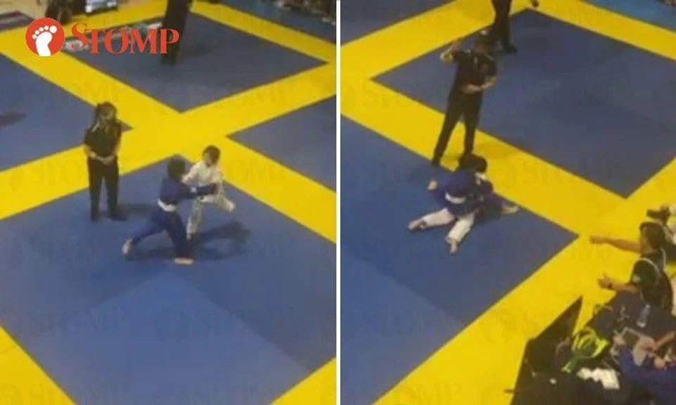 Stomper Celine, who is the girl's mother, shared a video of the match.