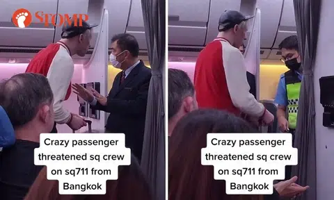 Man threatening SIA cabin crew: Witness says verbal warning 'too lenient', should blacklist him