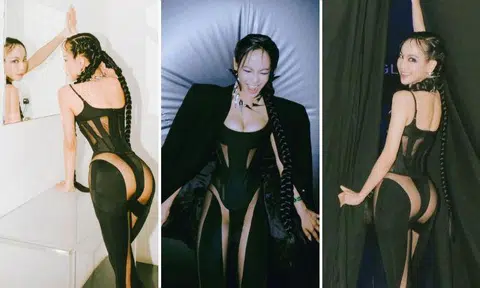 Actress Fiona Xie has since been sharing more snaps of her in outfits from the Mugler-H&M collab.