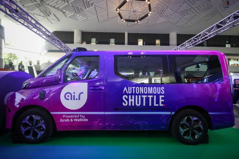 Decked in bright purple livery with an amber beacon on the roof, a mix of five- and eight-seater vehicles will be used to operate three routes.