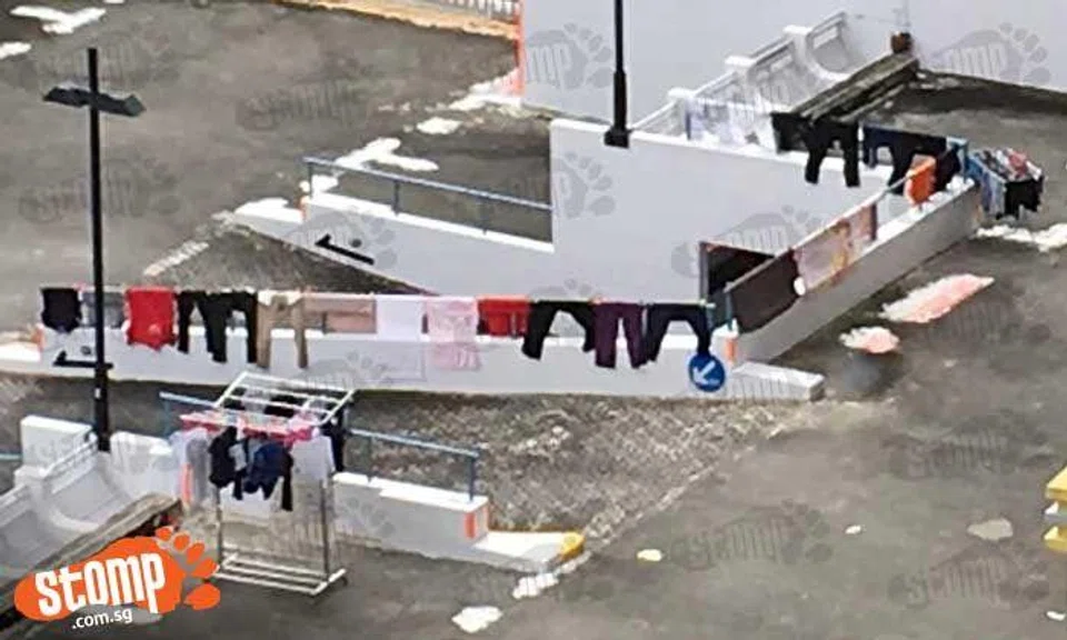 Over 2 months, but Lompang Rd residents still airing laundry at multi-storey carparks