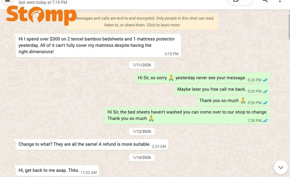 Messages exchanged between the shop and the Stomper.