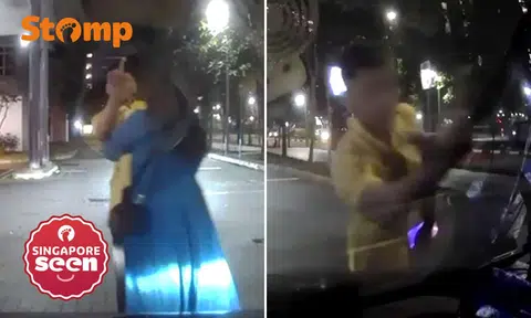 Man hurls vulgarities, flashes middle finger and punches private-hire car over $12.80 fare in Punggol