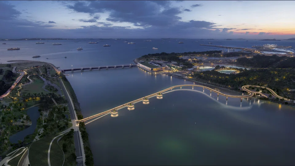 An artist's impression of a new bridge that will connect Bay South Garden and Bay East Garden. PHOTO: GARDENS BY THE BAY