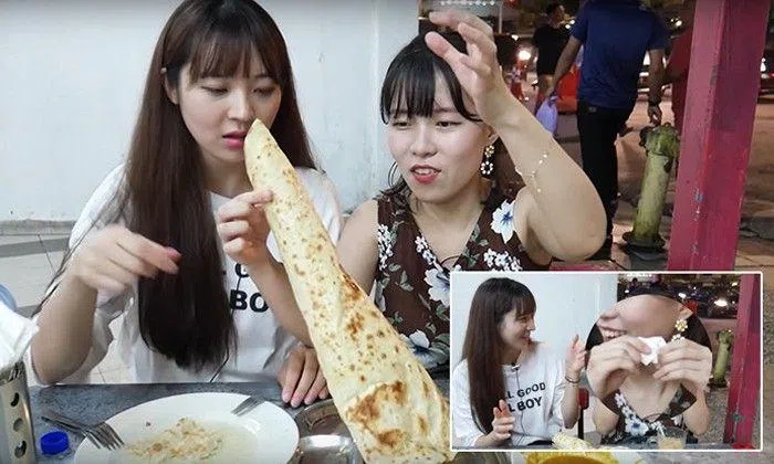 These girls think it's called Tissue Prata because you need to use ...