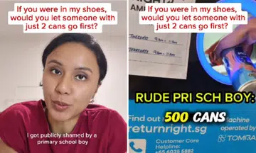 actress publicly shamed boy cans BCRS queue