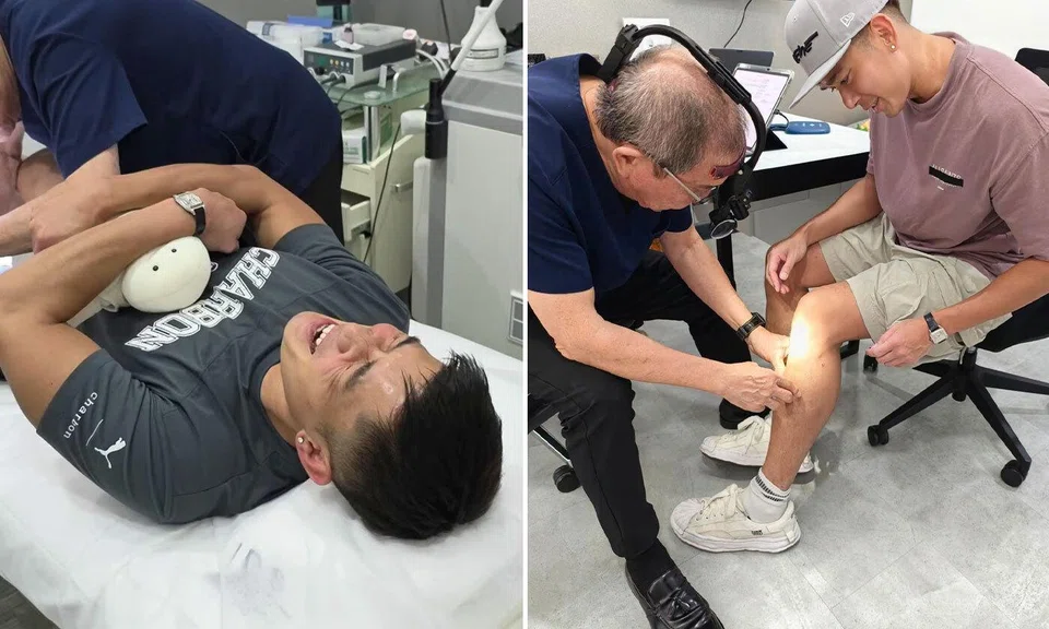 Singapore actor Elvin Ng needed steroid injections after developing an allergic reaction to sandfly bites.