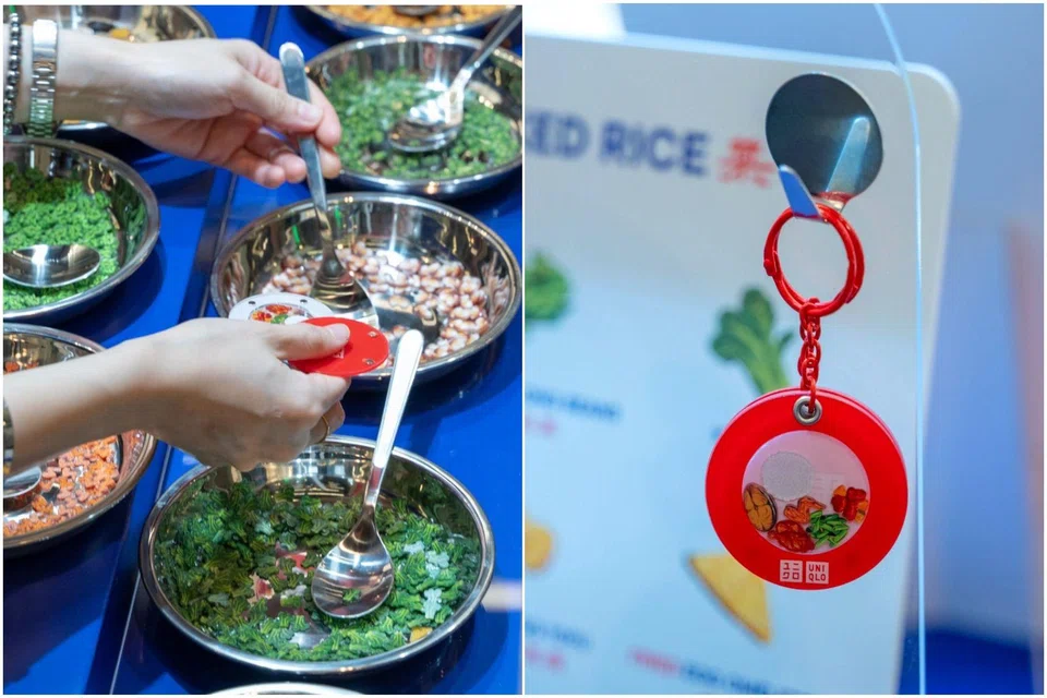 Uniqlo’s customisable Mixed Rice Keychain, a gift-with-purchase as part of its Thank You Festival.