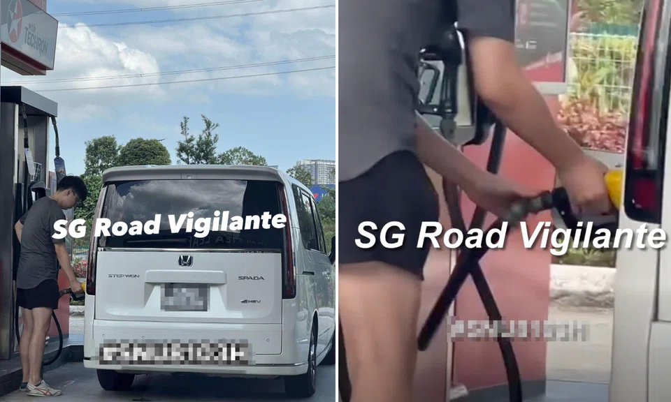 The driver of a Singapore-registered car caught on camera fueling up with subsidised Ron95 petrol in Johor Bahru remained defiant in a Facebook comment. 