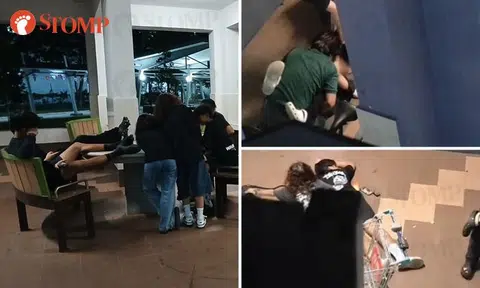 Youths fool around at Jurong void deck, keeping family with 3 kids up all night every weekend