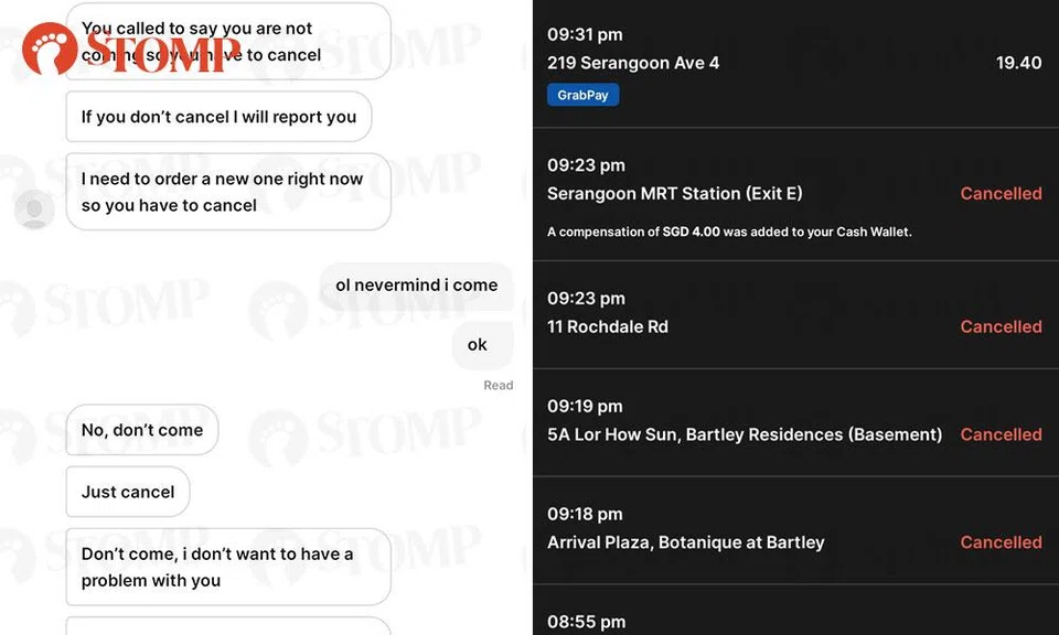 grab passenger gets strike after asking driver to cancel ride