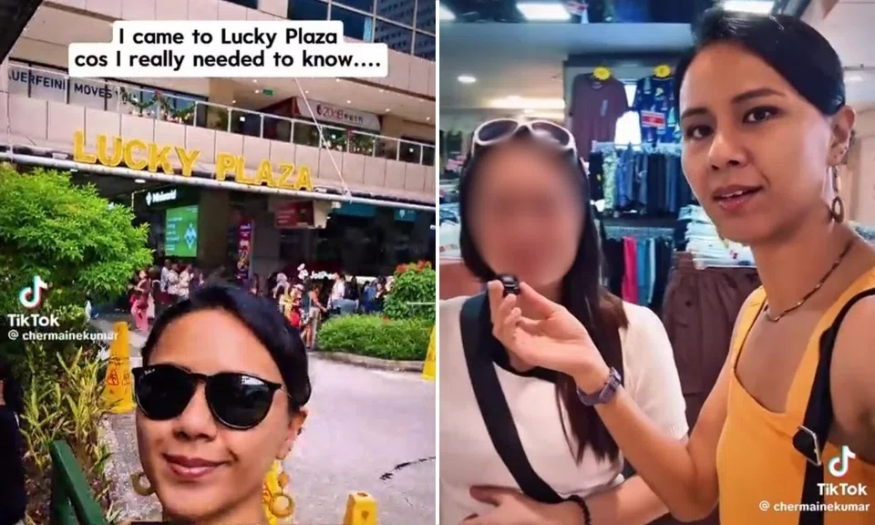 Actress asks Filipino women in Lucky Plaza if she can pass as maid, deletes video and apologises after backlash