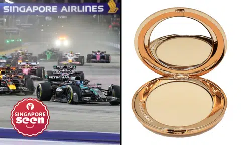F1 security 'uncle' confiscates woman's compacts, claims mirror can be used to reflect light into drivers' eyes