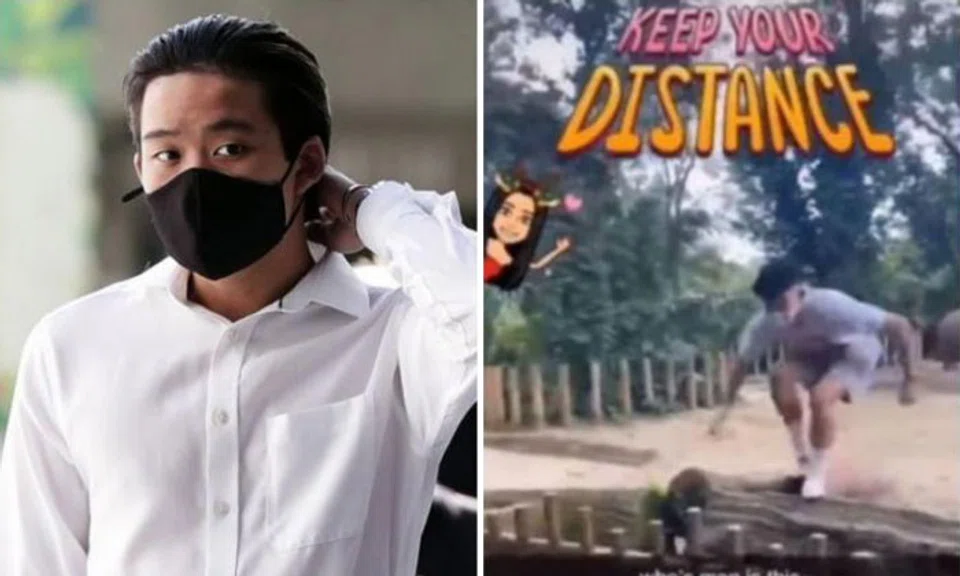Ralph Wee Yi Kai will be detained in a reformative training centre and made to follow a strict regimen. PHOTOS: KELVIN CHNG, SCREENGRAB FROM YOUTUBE