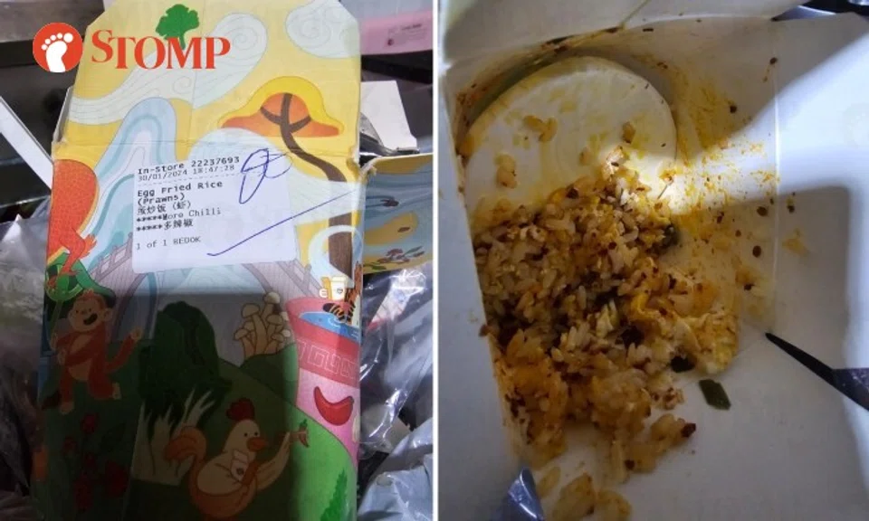 The Stomper shared photos of the remaining food in the box after the bottom came loose.