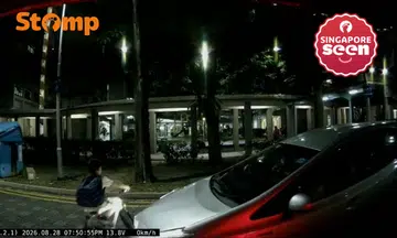 Sengkang road safety: Child cyclist nearly hit
