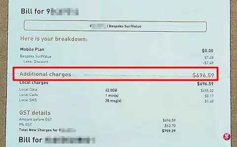 73-year-old woman discards new SIM card, receives $700 bill
