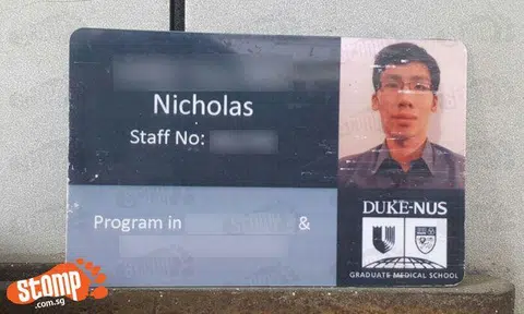 Does this staff pass belong to you? It was found at NAFA in Bencoolen Street