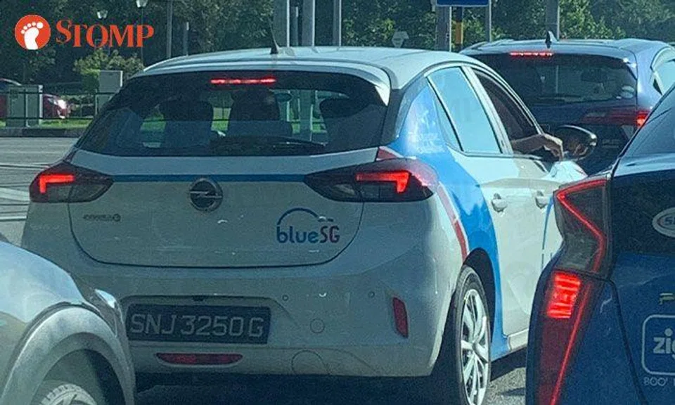 'Terribly inconsiderate' driver spotted smoking in BlueSG car at Sengkang