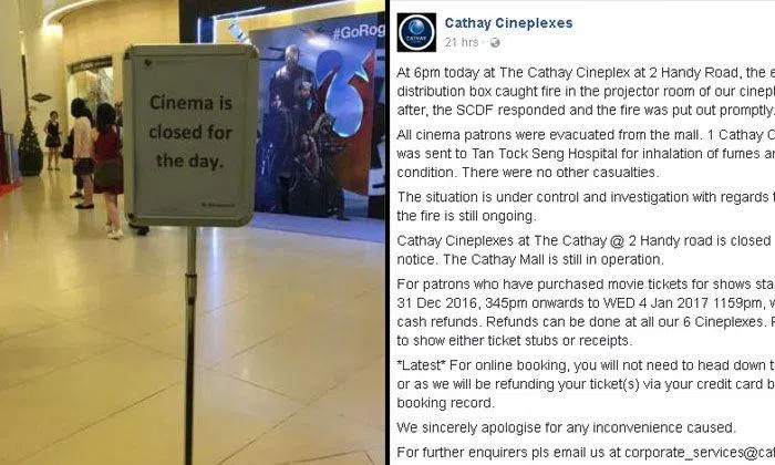 500 moviegoers evacuated and 1 taken to hospital after fire breaks out ...