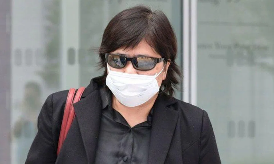 Phoon Chiu Yoke outside the State Courts last month. Phoon has been in remand since her bail was revoked on July 24, 2021. ST PHOTO: NG SOR LUAN