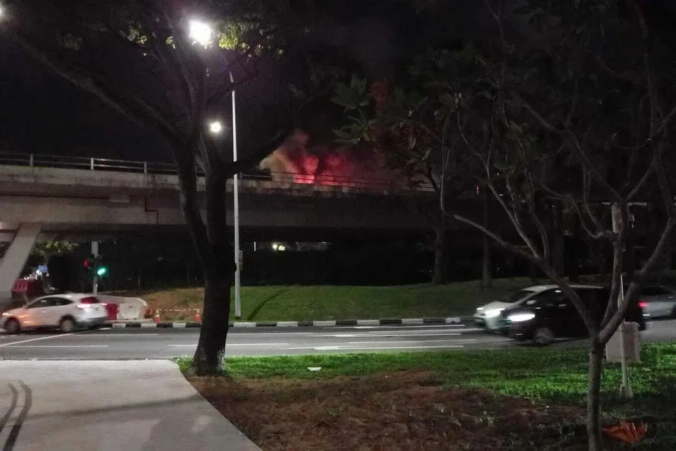 SCDF said it was alerted to the incident, which took place on the PIE after the Paya Lebar Road exit towards Changi, at about 10.15pm.