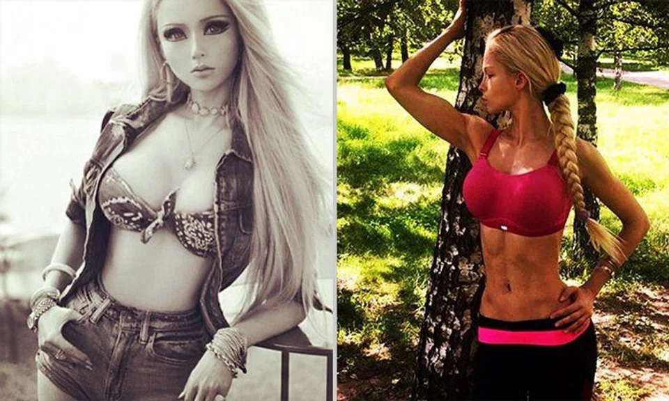 Not so dolled up anymore: Remember the "human barbie"? She now has a six-pack