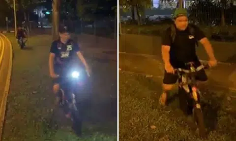 PMD users seen riding on grass patch after ban -- but it's illegal too