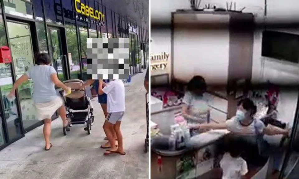 Staff kicks stroller after woman tosses items off counter in dispute at Bukit Batok clinic