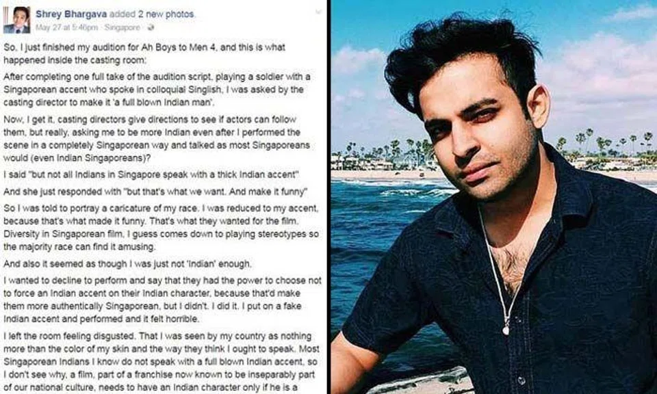 Police close case after questioning actor who alleged racism in audition for Ah Boys To Men 4