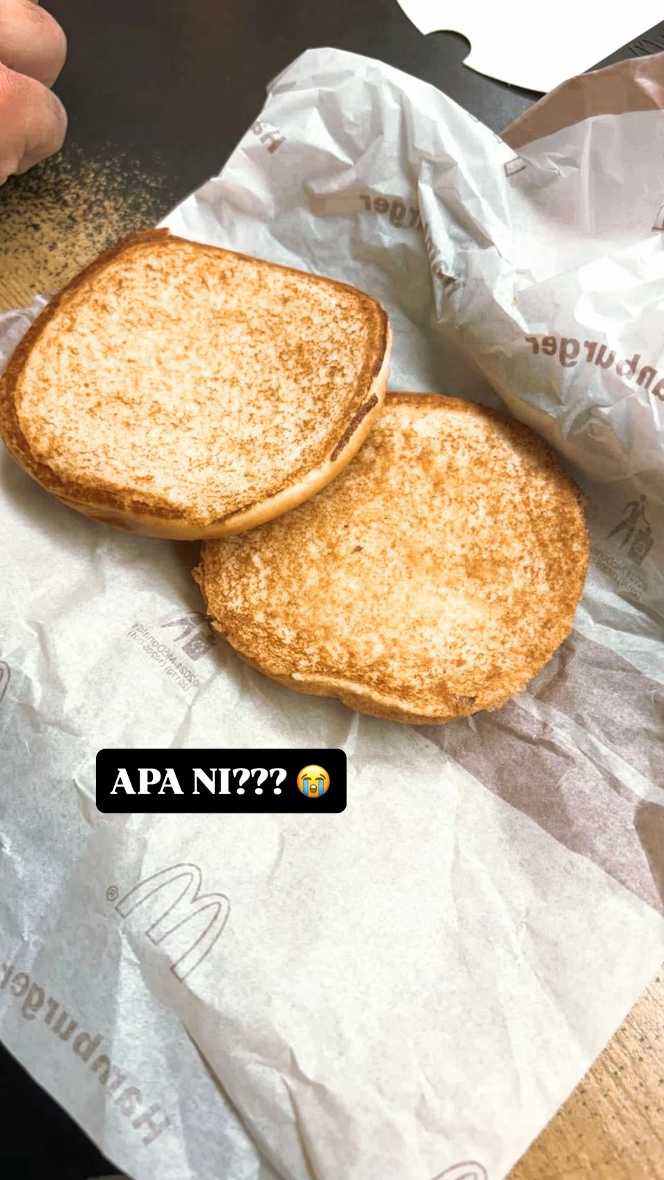 Filet-O-Fish, tartar sauce, burger disappointment