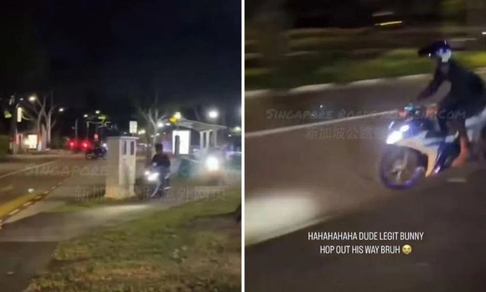 Citing preliminary investigations, the police said the man had allegedly performed a dangerous stunt with his motorbike, and was subsequently arrested.