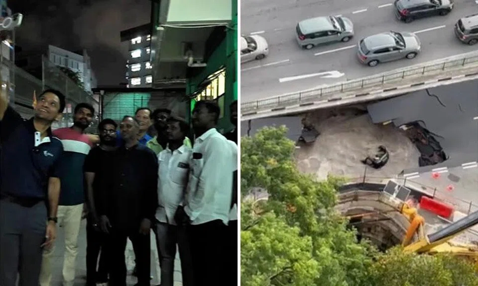 Workers who saved woman from Tanjong Katong sinkhole receive commendation coins