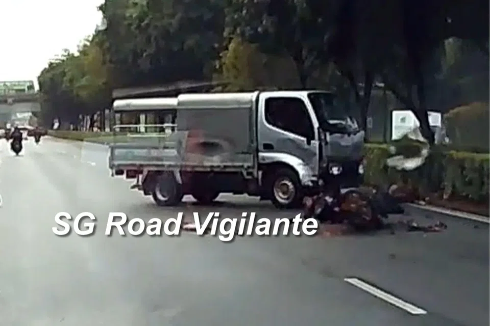 The SCDF and the police were alerted to the accident on the TPE at about 9.20am on Aug 15.